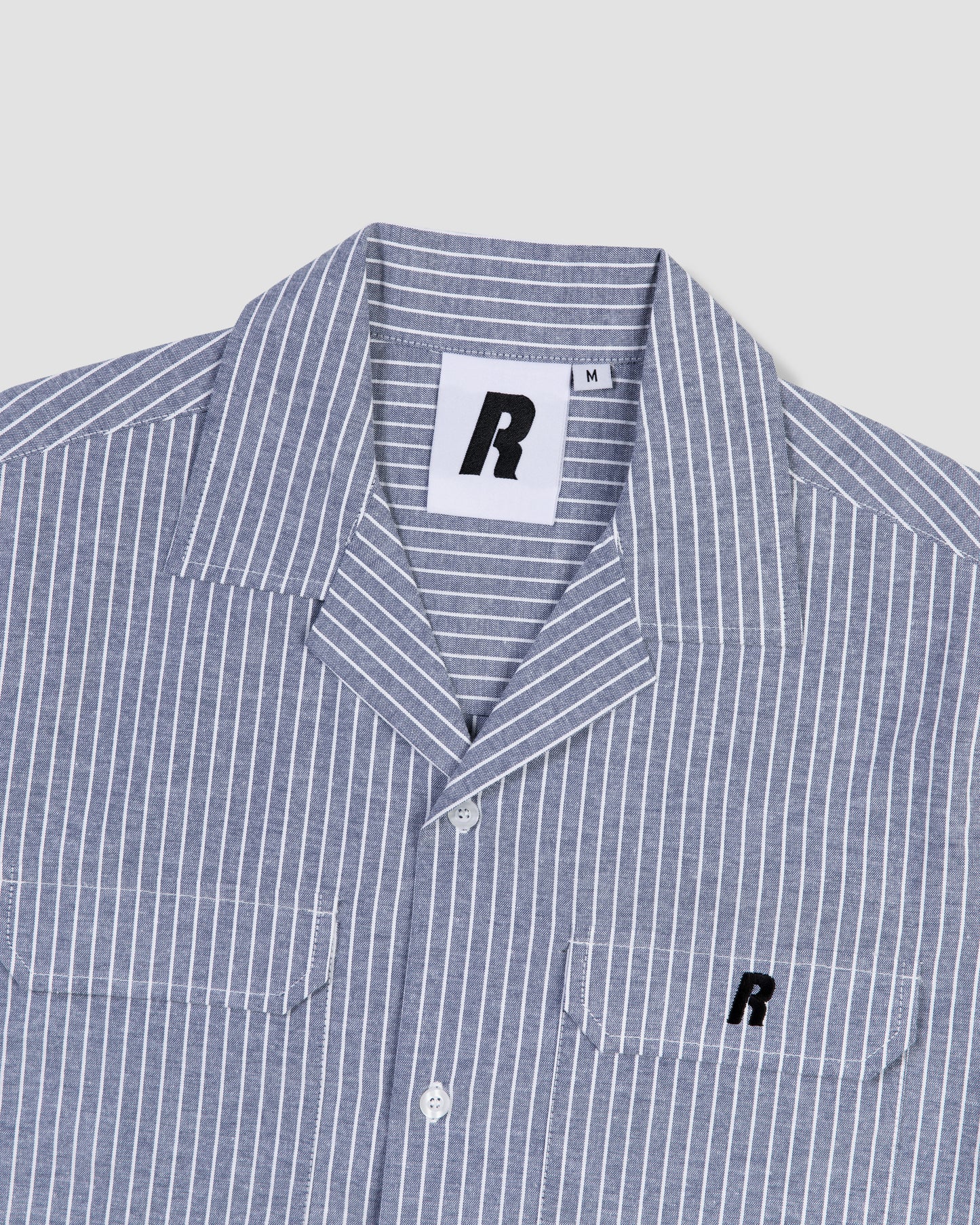 RYE-Cropped Cotton Shirt (Stripe)