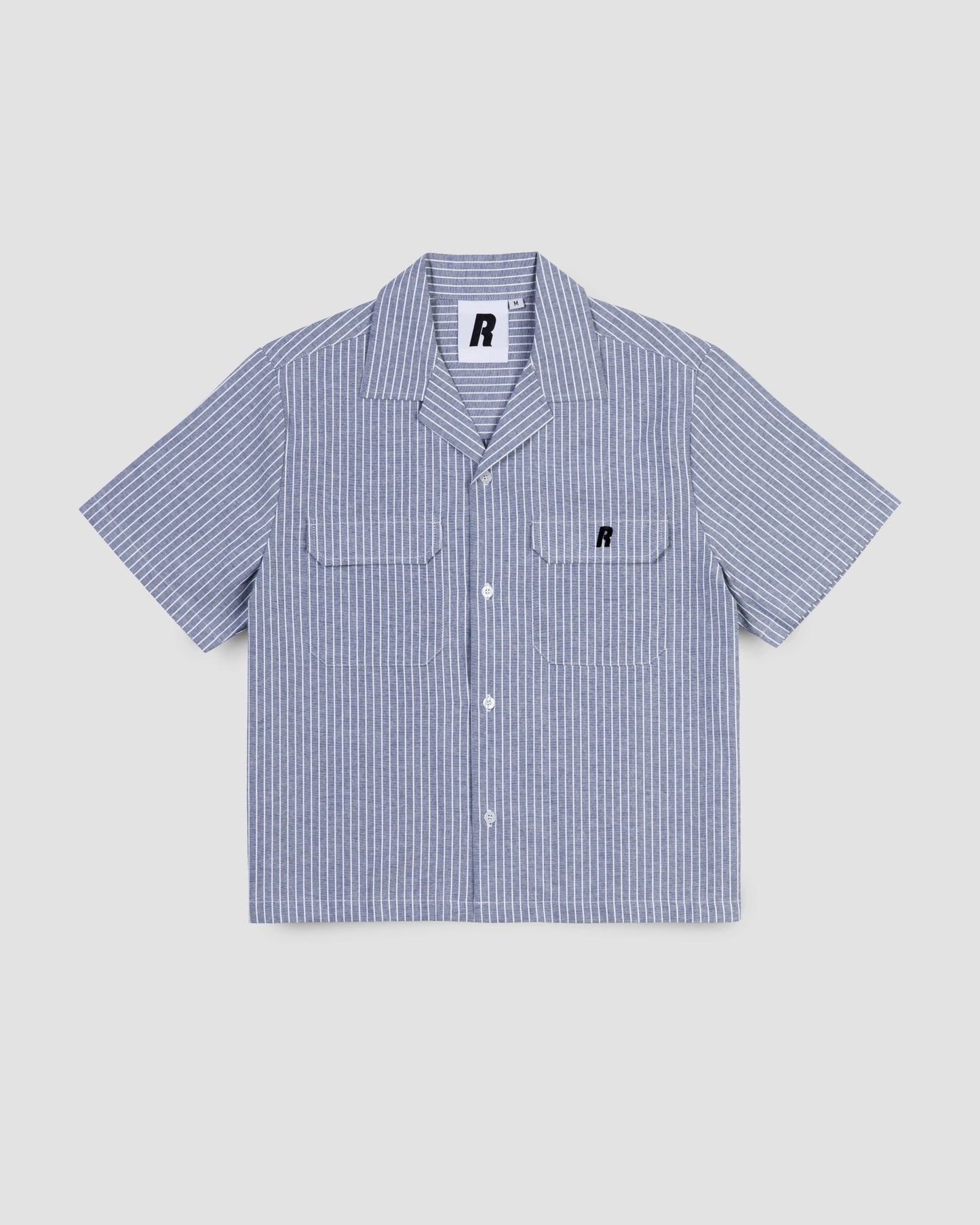RYE-Cropped Cotton Shirt (Stripe)