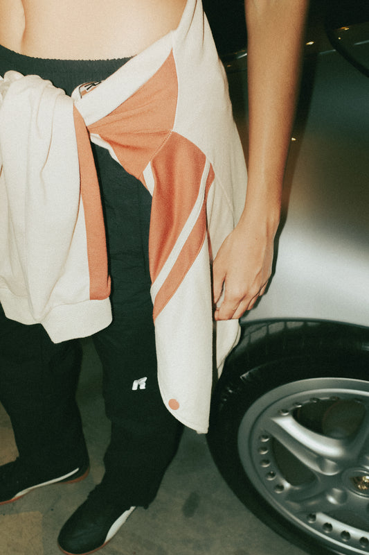 RYE BLACK NYLON TRACKPANTS