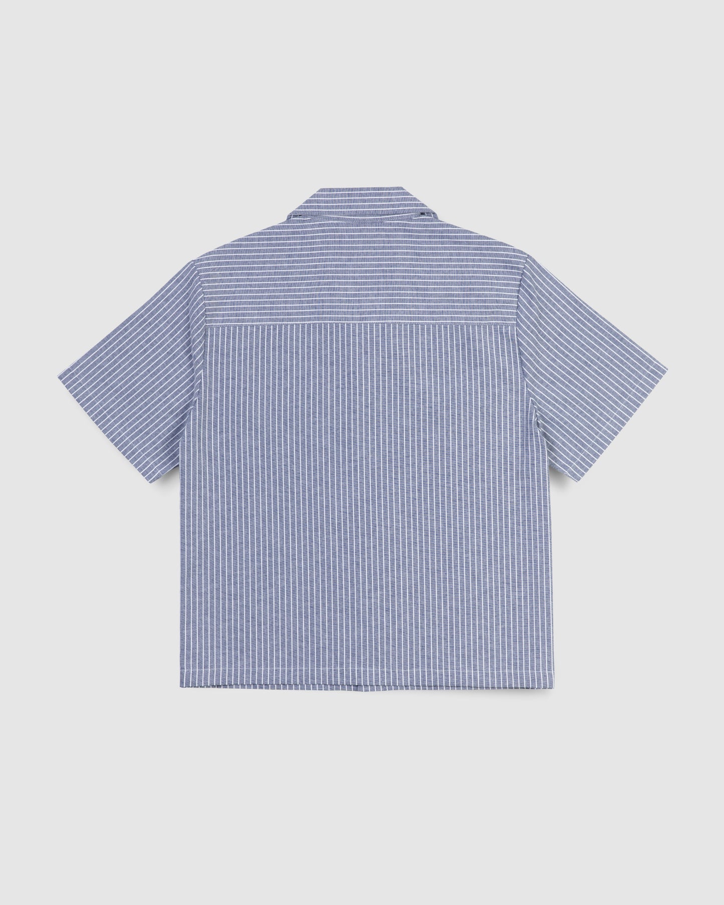 RYE-Cropped Cotton Shirt (Stripe)