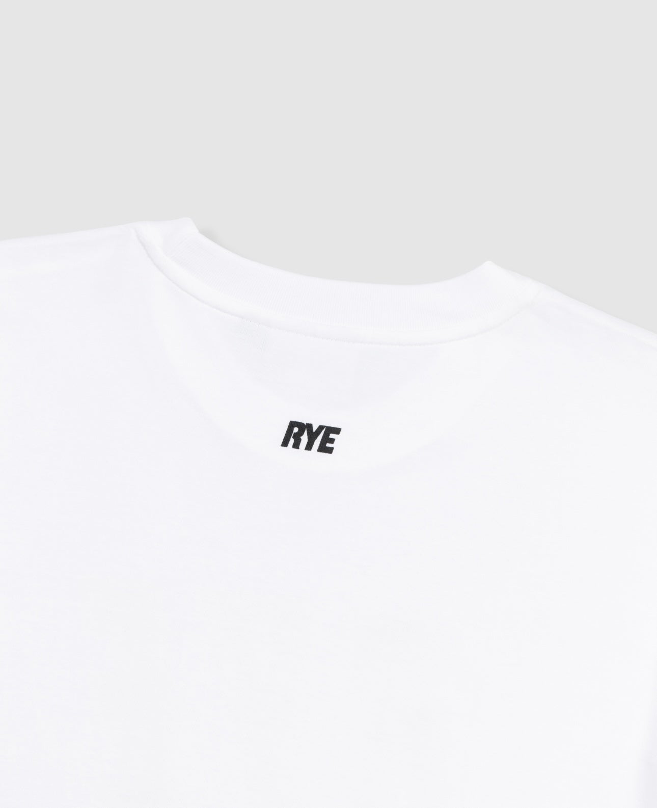 RYE WHITE PRINTED OVS T-SHIRT [HIGH PERFORMANCE]