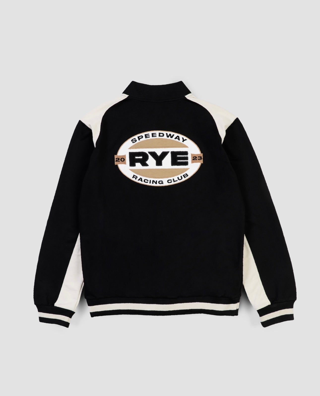 RYE SPEEDWAY LOGO RACING JACKET BLACK