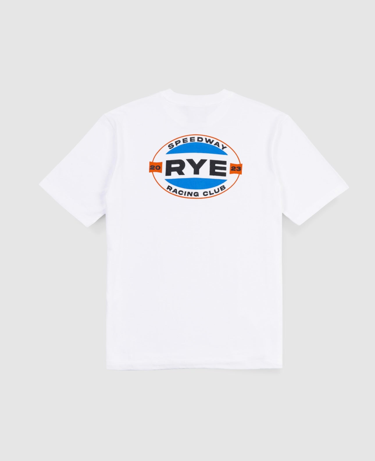 RYE WHITE PRINTED T-SHIRT [SPEEDWAY]