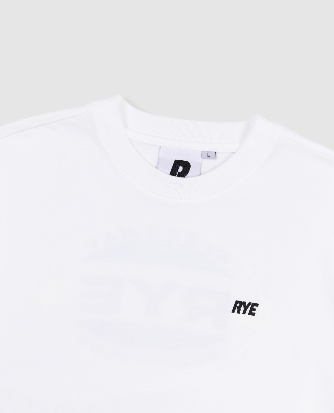 RYE WHITE PRINTED T-SHIRT [SPEEDWAY]